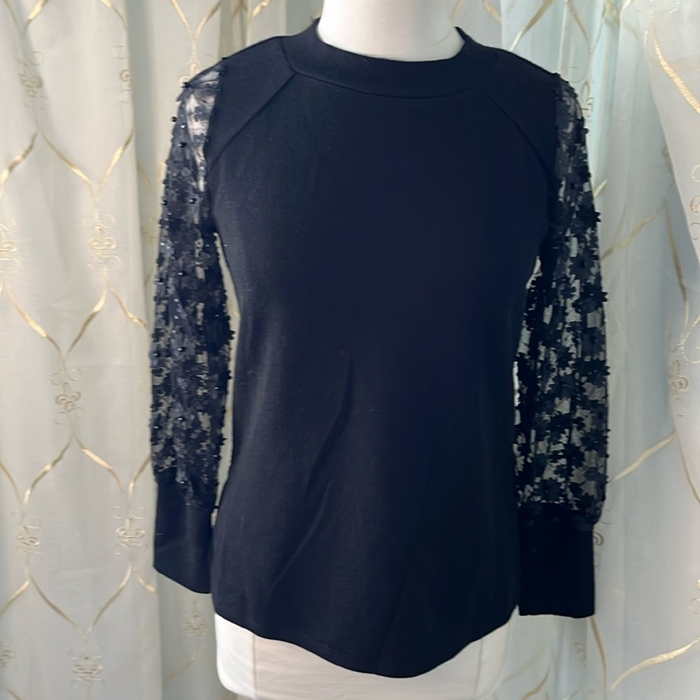 Chenault Embellished Sleeve Blouse